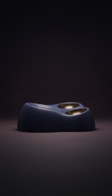 Ergonomic midnight indigo feeder