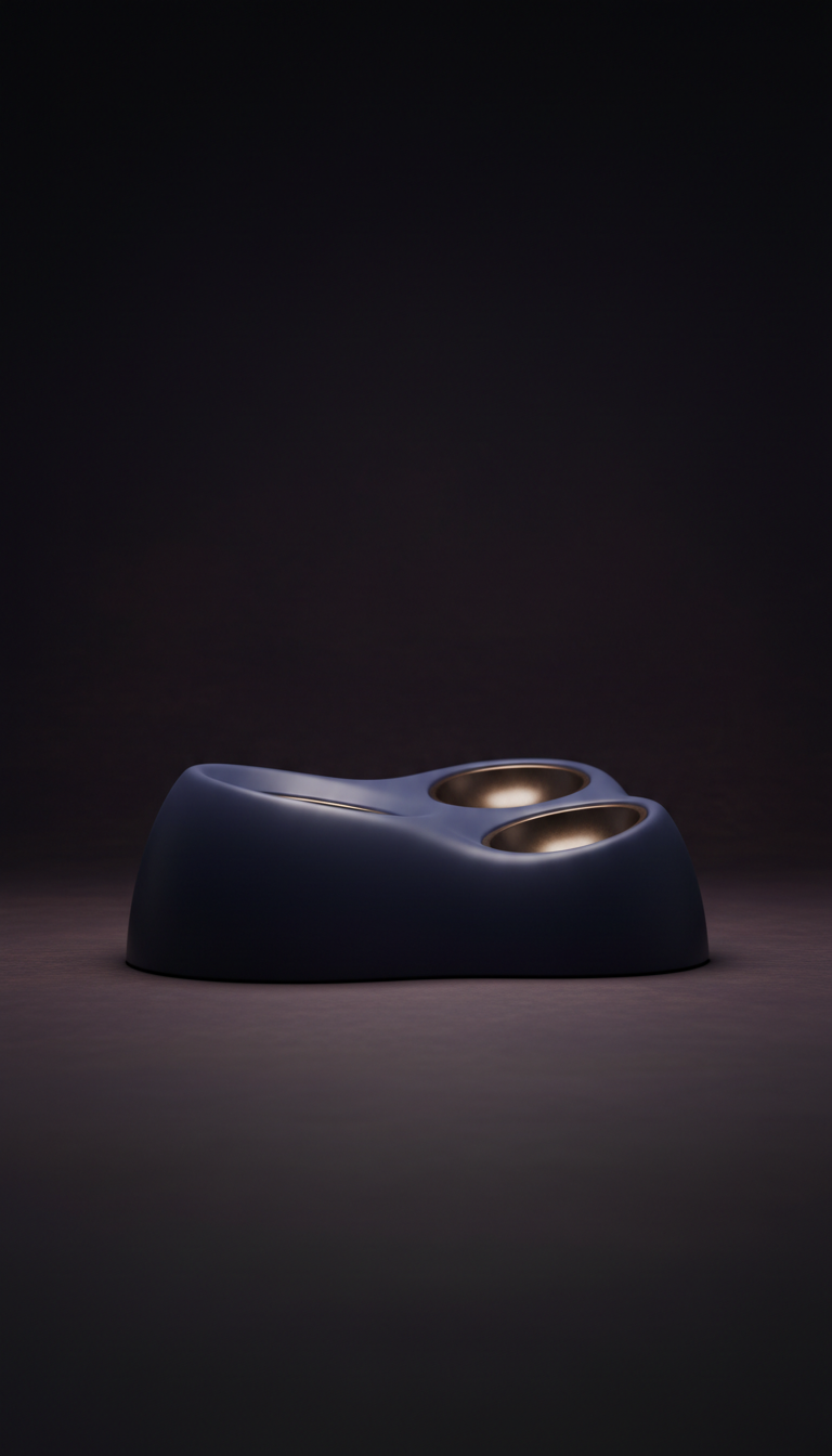 Ergonomic midnight indigo feeder